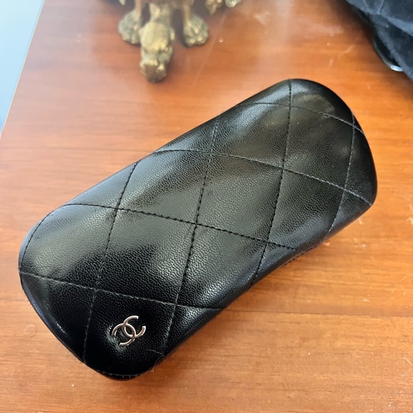 CHANEL Accessories Chanel Leather Quilted Sunglasses Case Poshmark